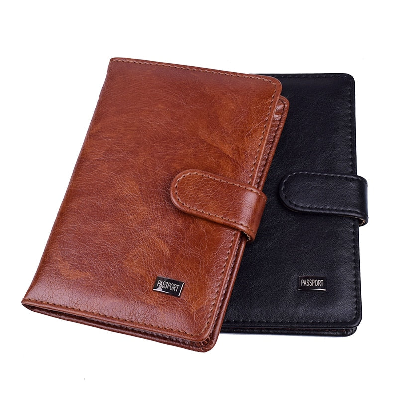 Passport Cover Leather Wallet